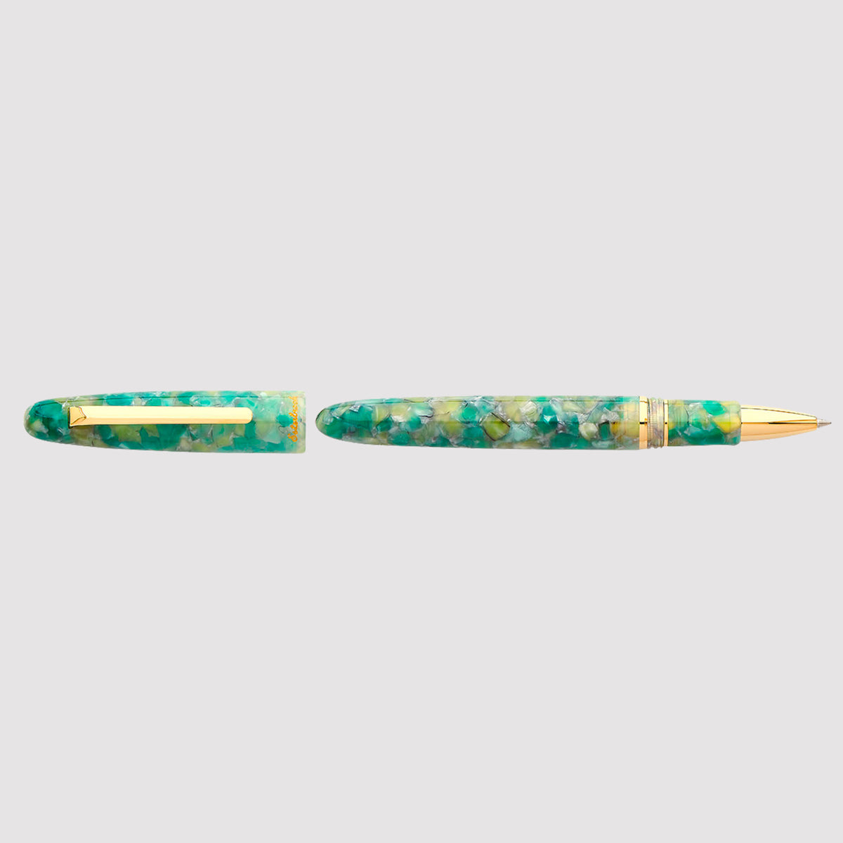 Sea Glass Collection Regular Size Gold Trim - Rollerball