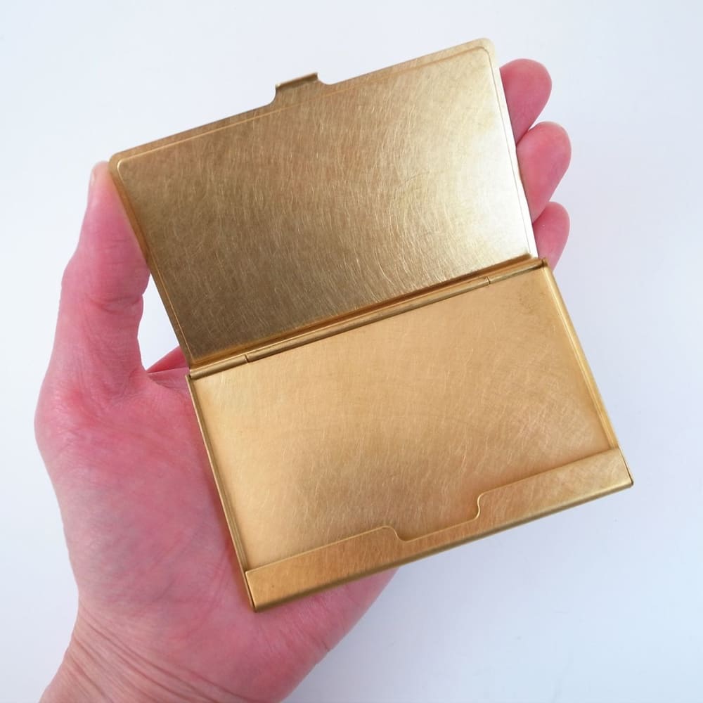 BRASS BOX CARDCASE SOLID - Cardcase