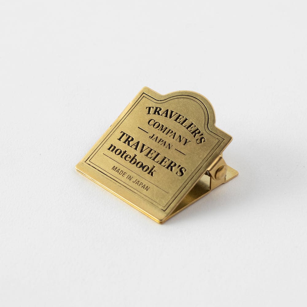 TRAVELER'S notebook Brass Clip TRC Logo - The Outsiders 