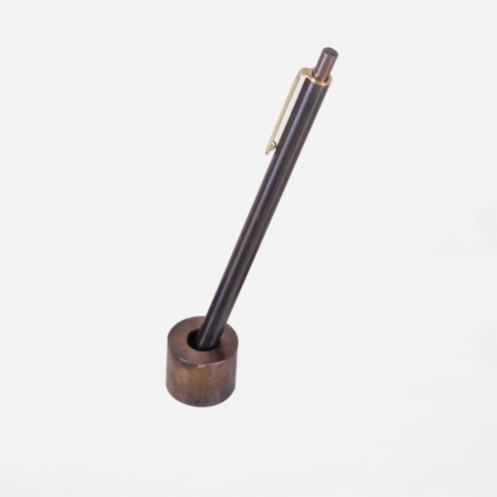 BRASS PEN STAND RUST - Pen Stand