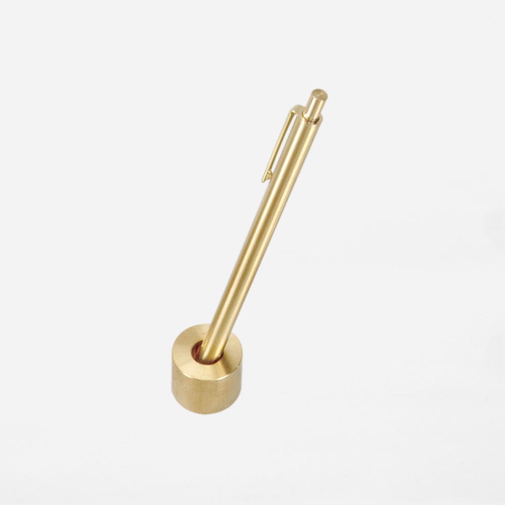 BRASS PEN STAND SOLID - Pen Stand