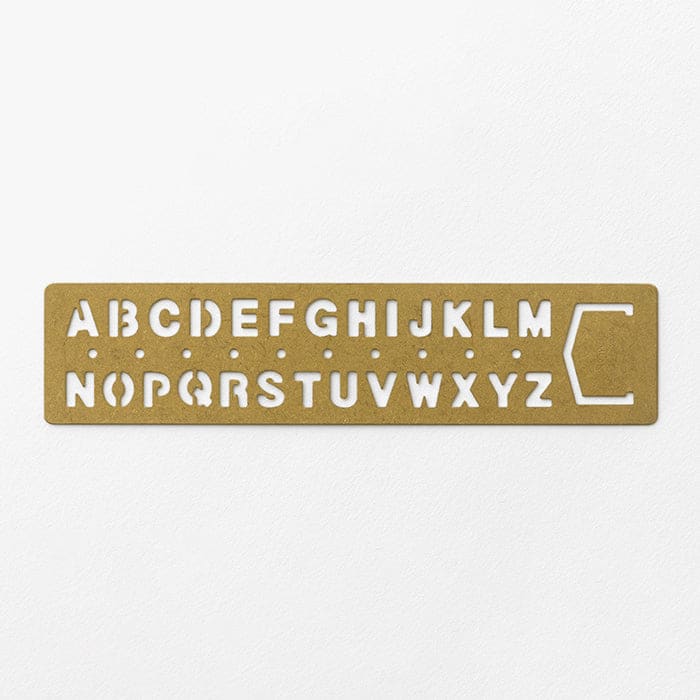 BRASS Template Bookmark Alphabet - The Outsiders 