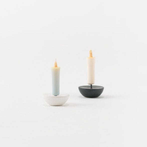 Ceramic Candle Holder EN Circle Black - Candles
