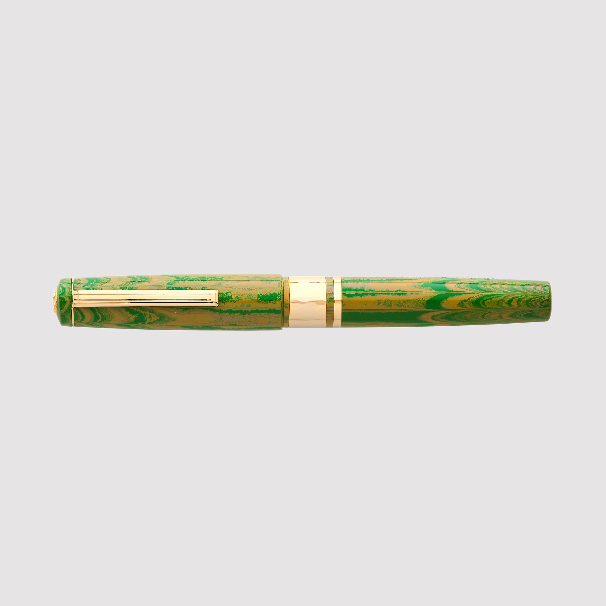 Model J Lotus Green Ebonite with Gold trim