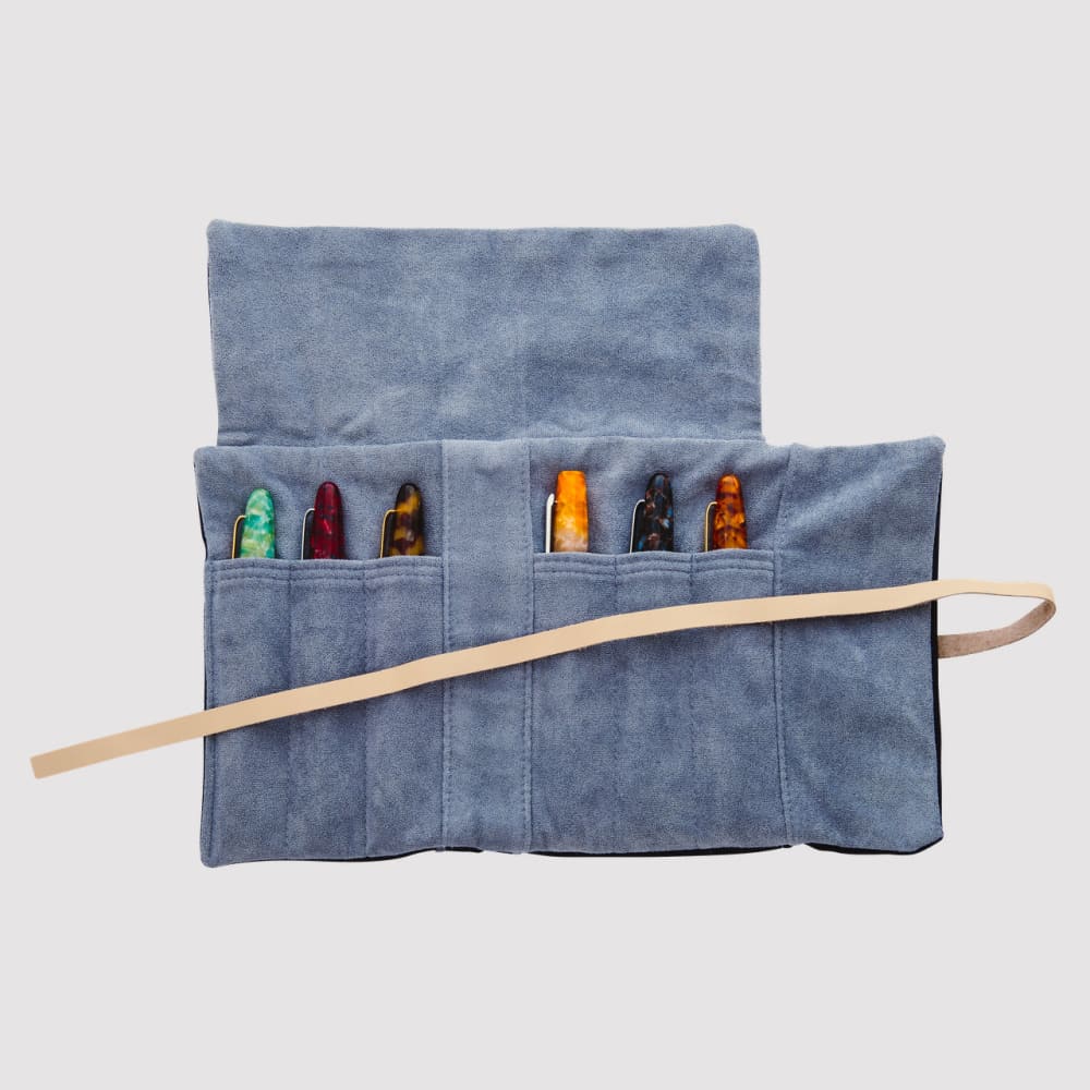 Esterbrook Pen Cups and Rolls - Pen Roll Navy - Fountain Pen