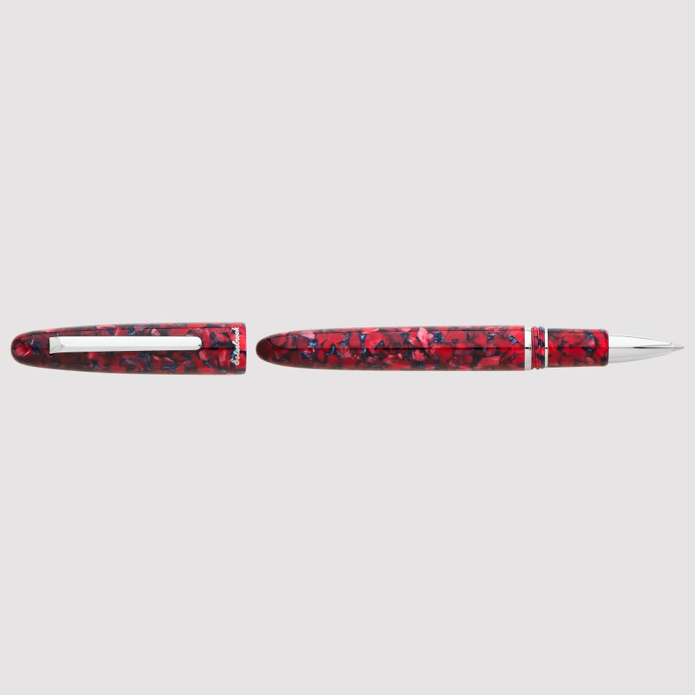 Estie Scarlet Palladium Trim Rollerball - Fountain Pen