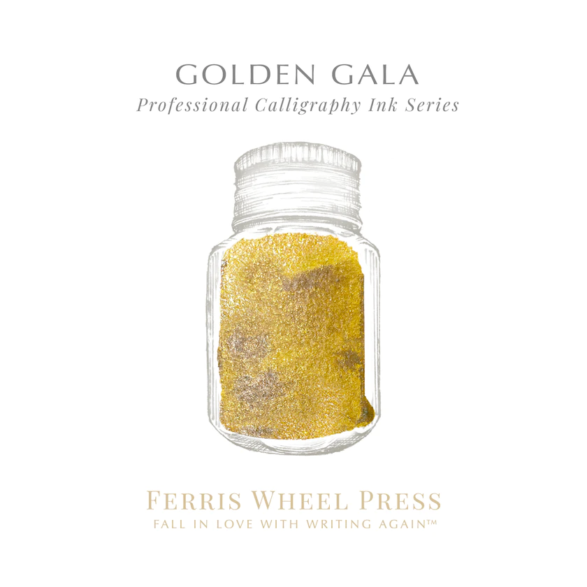 28ml Calligraphy Ink - Golden Gala