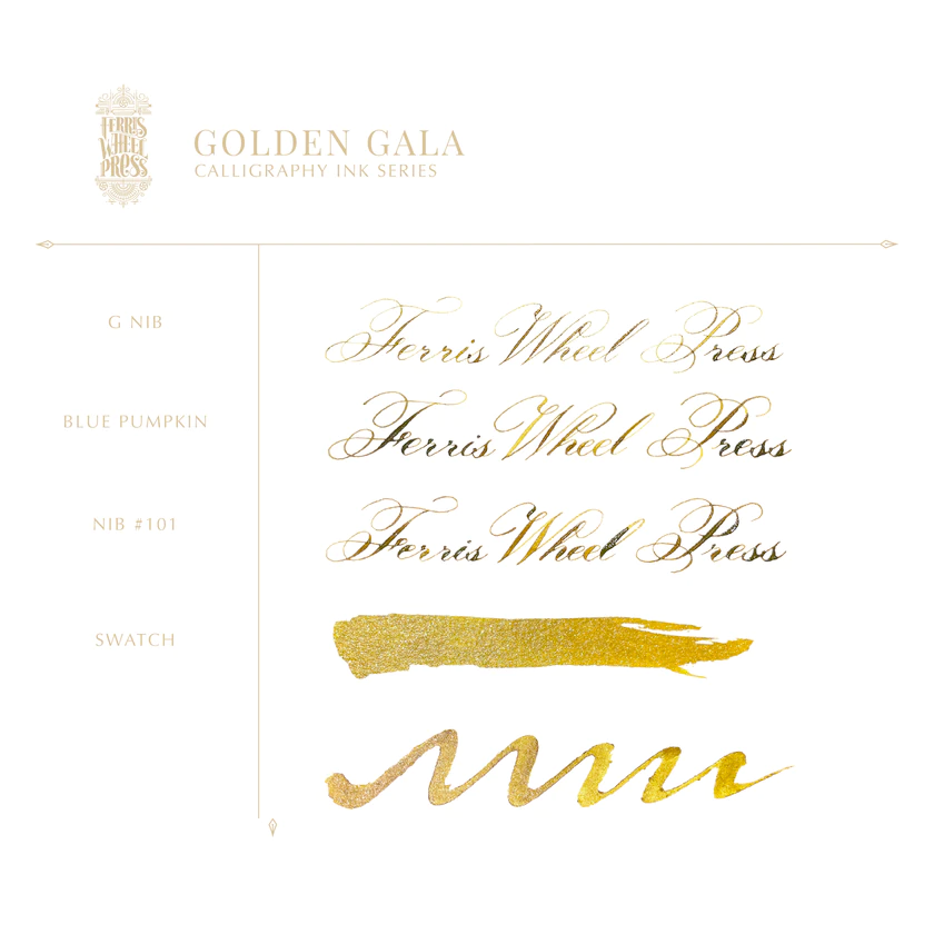 28ml Calligraphy Ink - Golden Gala