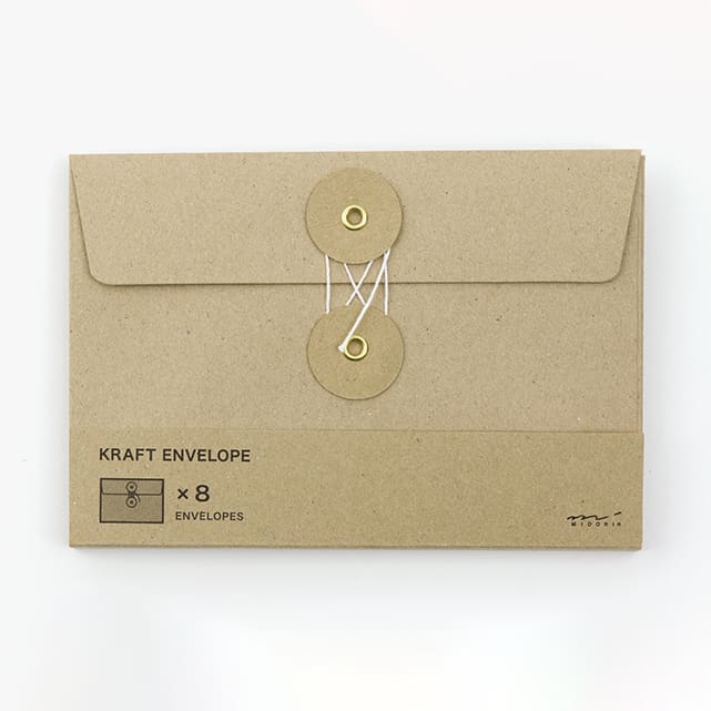 KRAFT ENVELOPE <M> Horizontal with String Brown - The Outsiders 