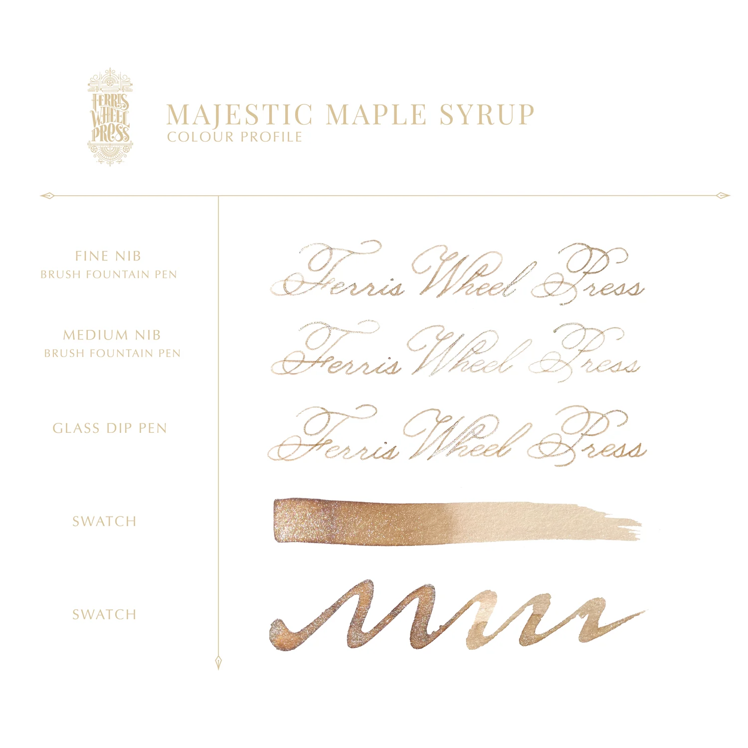 38ml Fountain Pen Ink - Majestic Maple Syrup