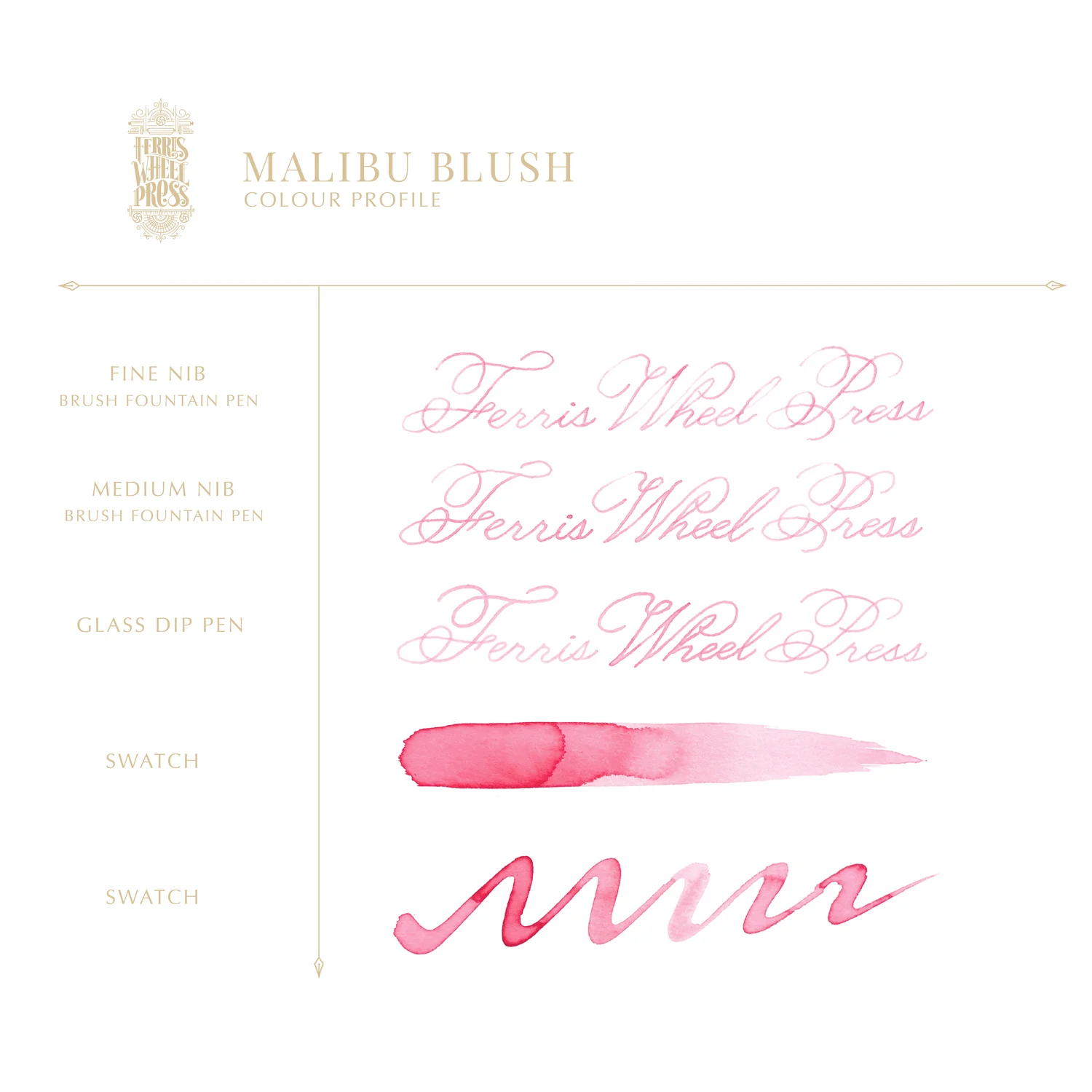 38ml Fountain Pen Ink - Malibu Blush