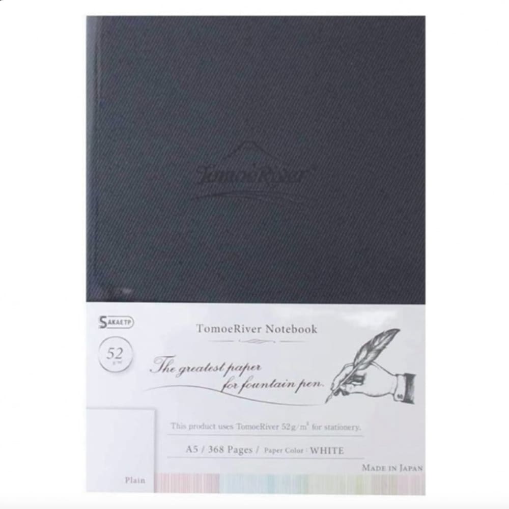 Tomoeriver Notebook hardcover Plain / A5 / White / 52 g/m2 -