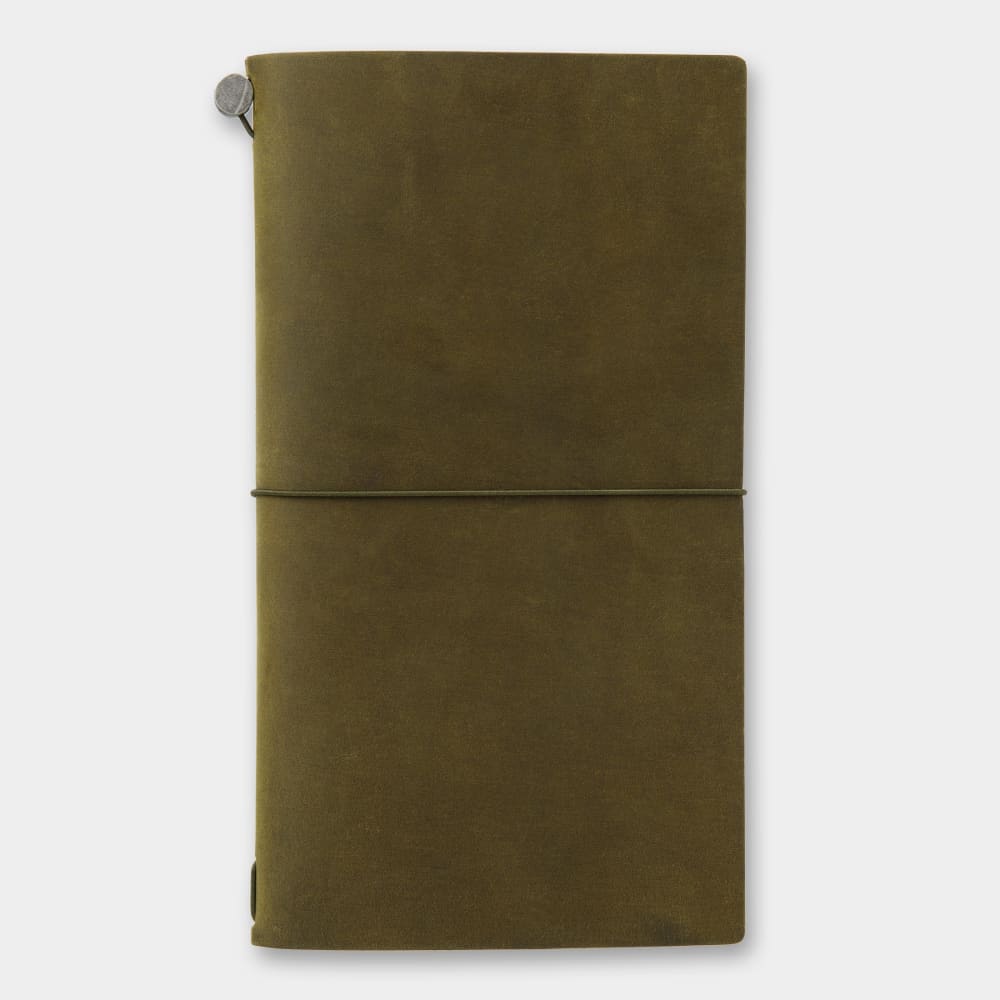 TRAVELER’S notebook cover Olive in Leather - TRAVELER’S