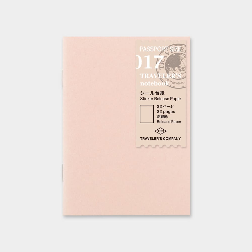 TRAVELER'S notebook Passport Size Refill Sticker Release Paper