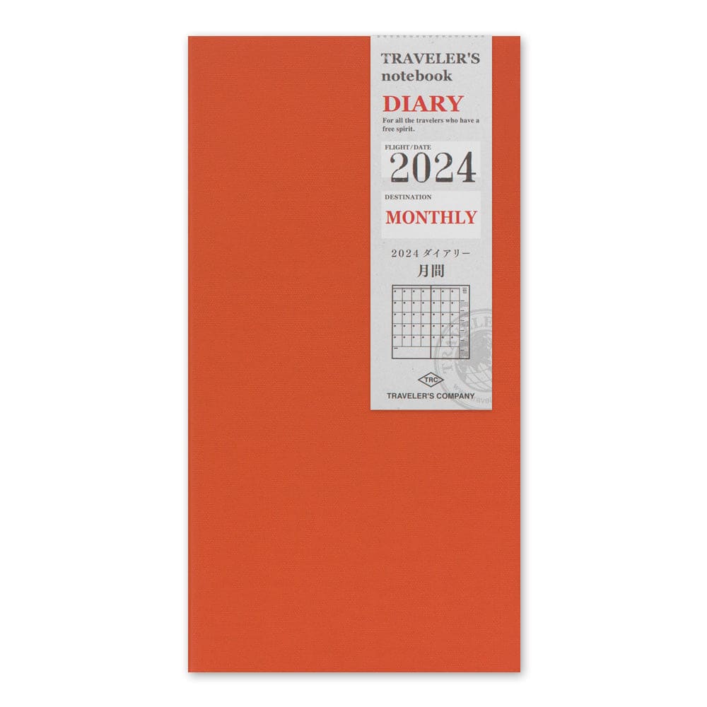 TRAVELER’S notebook Refill 2024 Monthly - Diary & Agenda