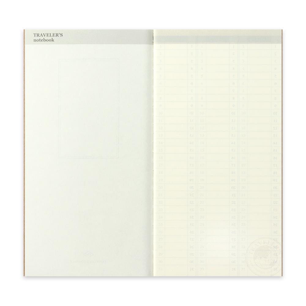 TRAVELER’S notebook Refill Weekly Free Vertical 018 -