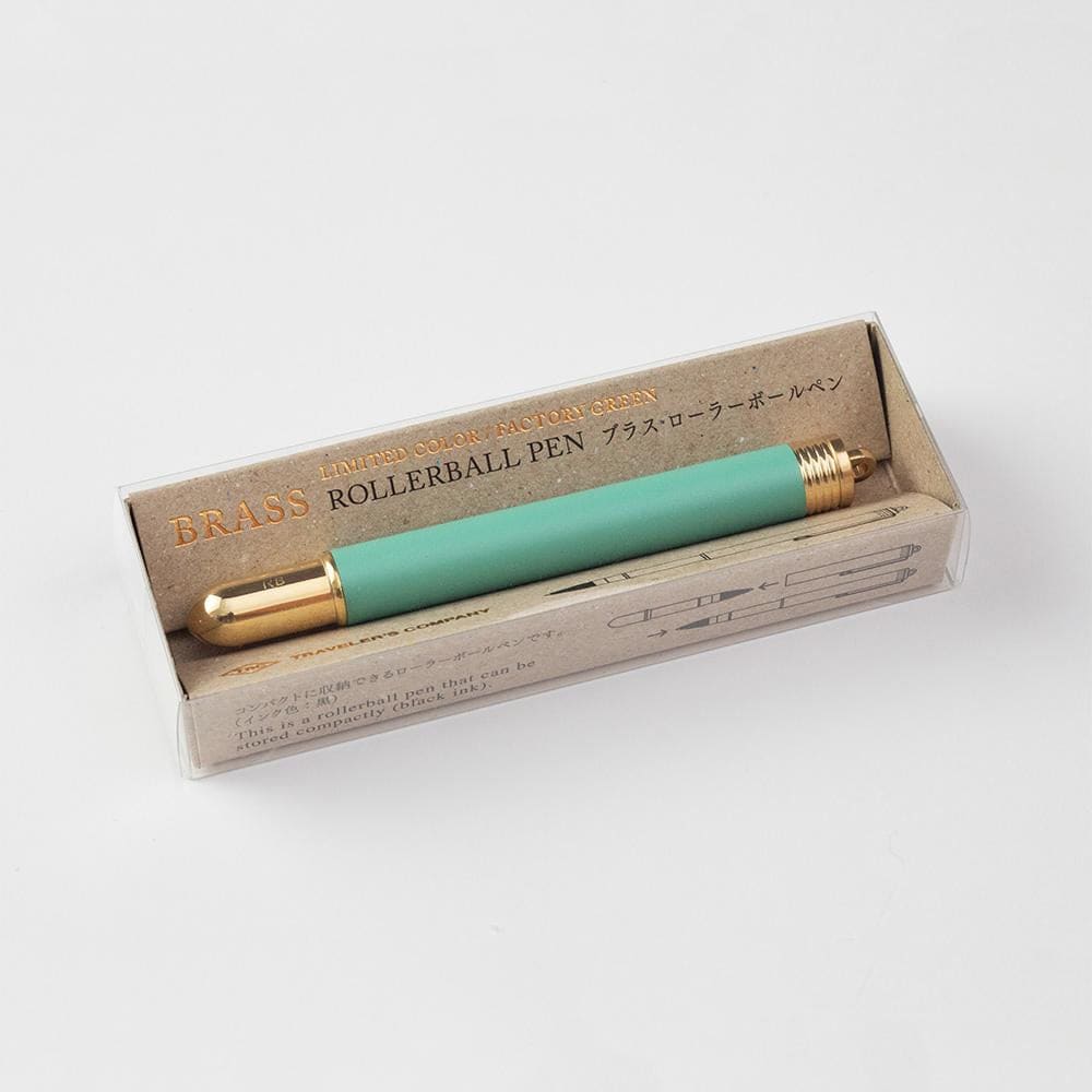 TRC BRASS Rollerball pen Factory Green - Pen Roller