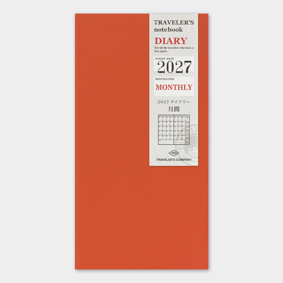 TRAVELER'S notebook Refill 2027 Monthly