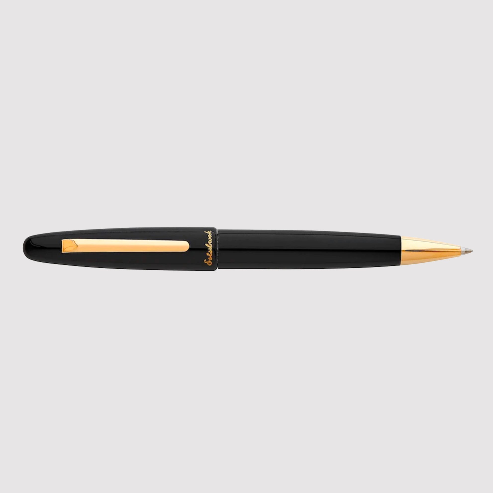 Estie Ebony / Gold Trim Ballpoint pen