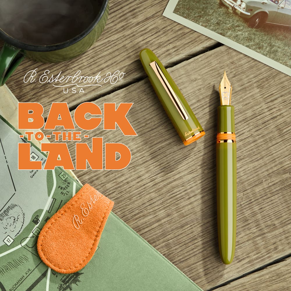 Back to the Lands Estie Fountain Pen / Quirky Leaf / Gold