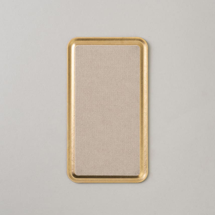 BRASS 2WAY FLAT TRAY - SOLID - PLATE