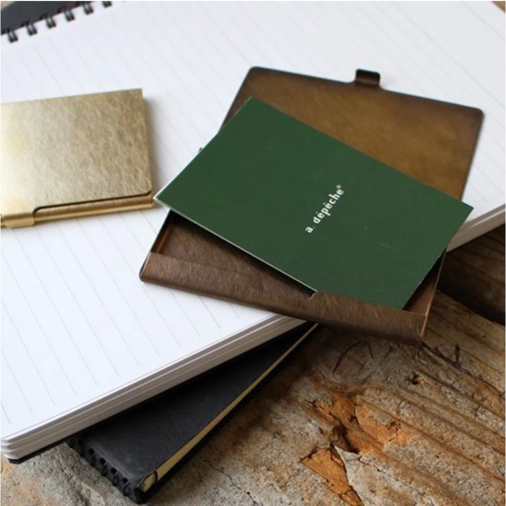 BRASS BOX CARDCASE RUST - Cardcase