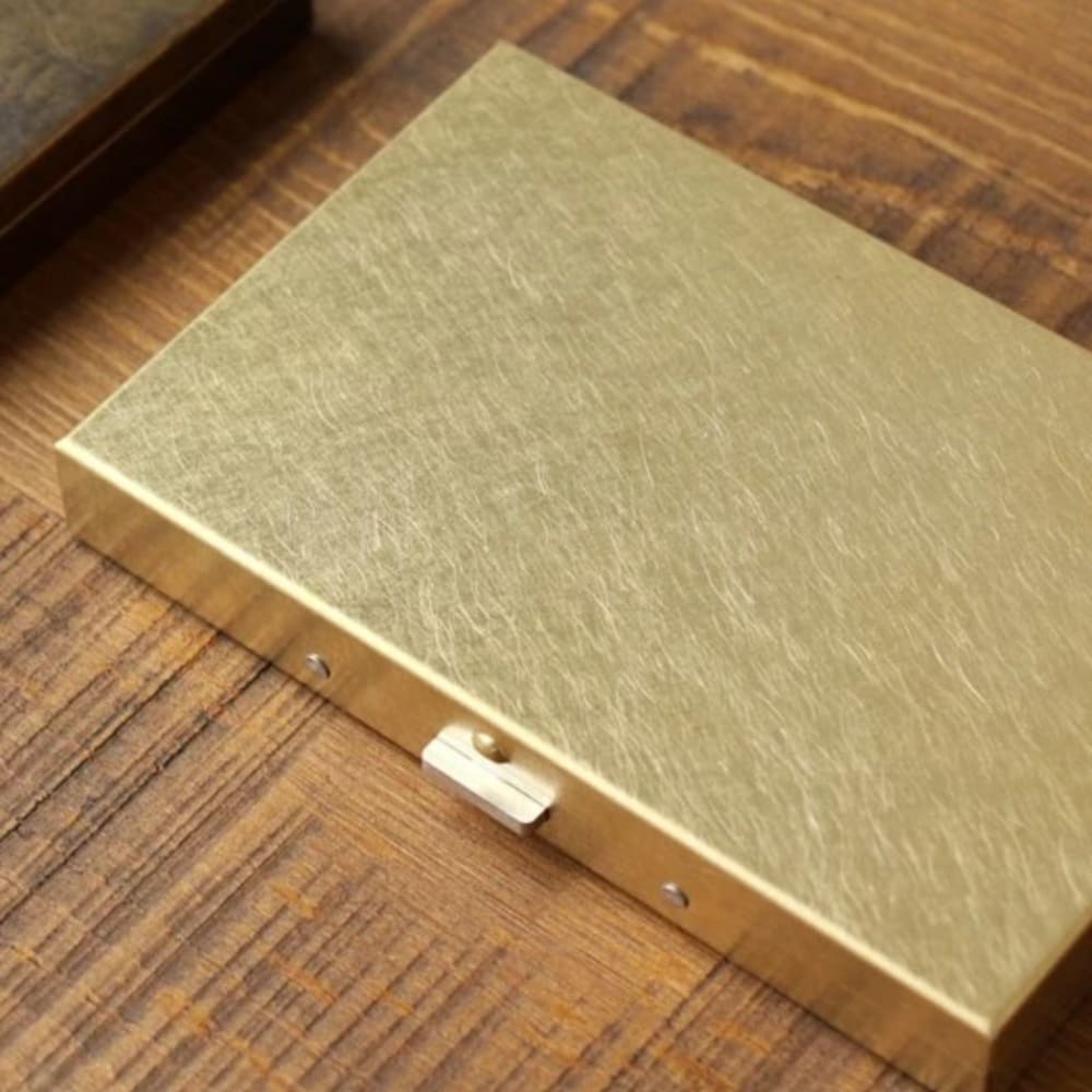 BRASS BOX CARDCASE SOLID - Cardcase