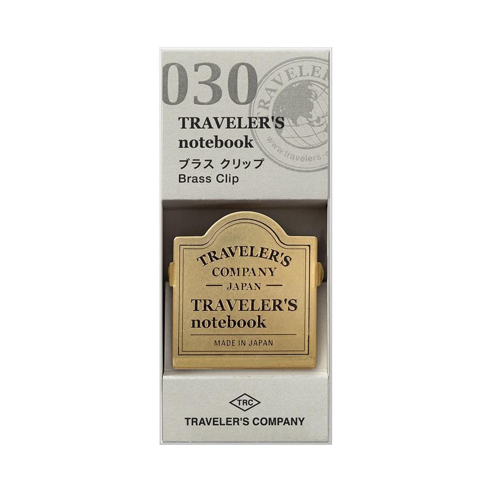 TRAVELER’S notebook Brass Clip TRC Logo - Clip