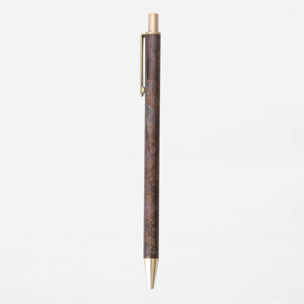 BRASS RETRACTABLE PEN HANMON KUJYAKU - Ballpoint Pen