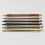 BRASS RETRACTABLE PEN RUST BLACK - Ballpoint Pen