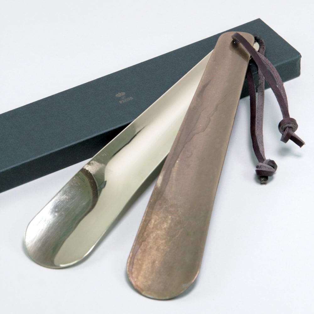 BRASS SHOE HORN KEY-HOLDER S WITH BOX SOLID - SHOE HORN