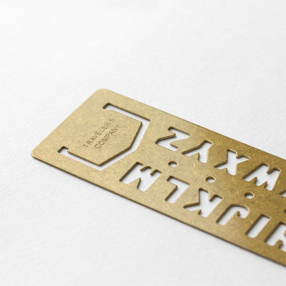 BRASS Template Bookmark Alphabet - The Outsiders 