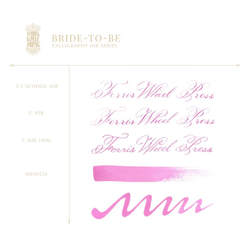 28 ml Kalligraphietinte – Bride to Be
