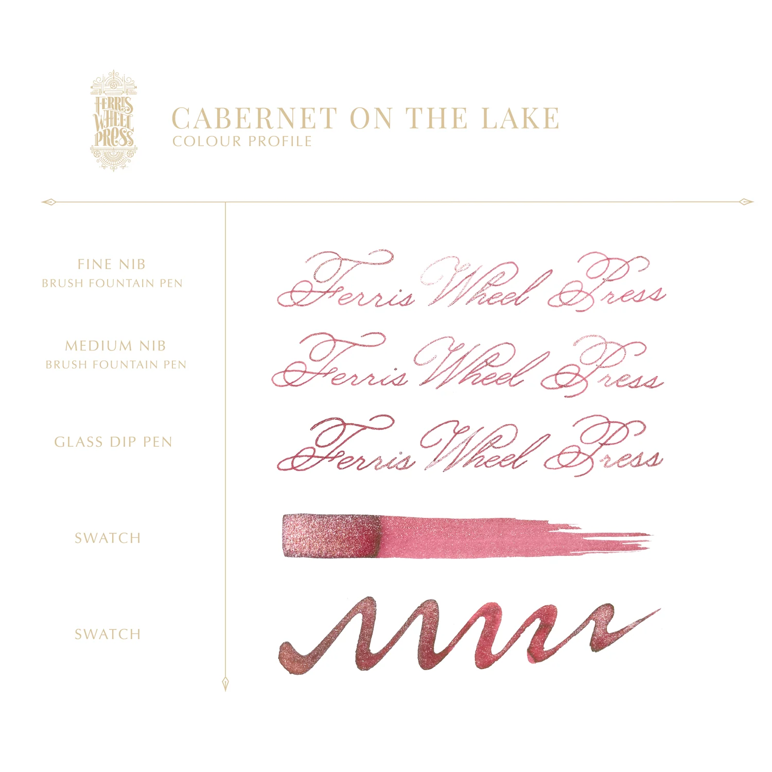 Tinta para pluma estilográfica de 38 ml - Cabernet on The Lake