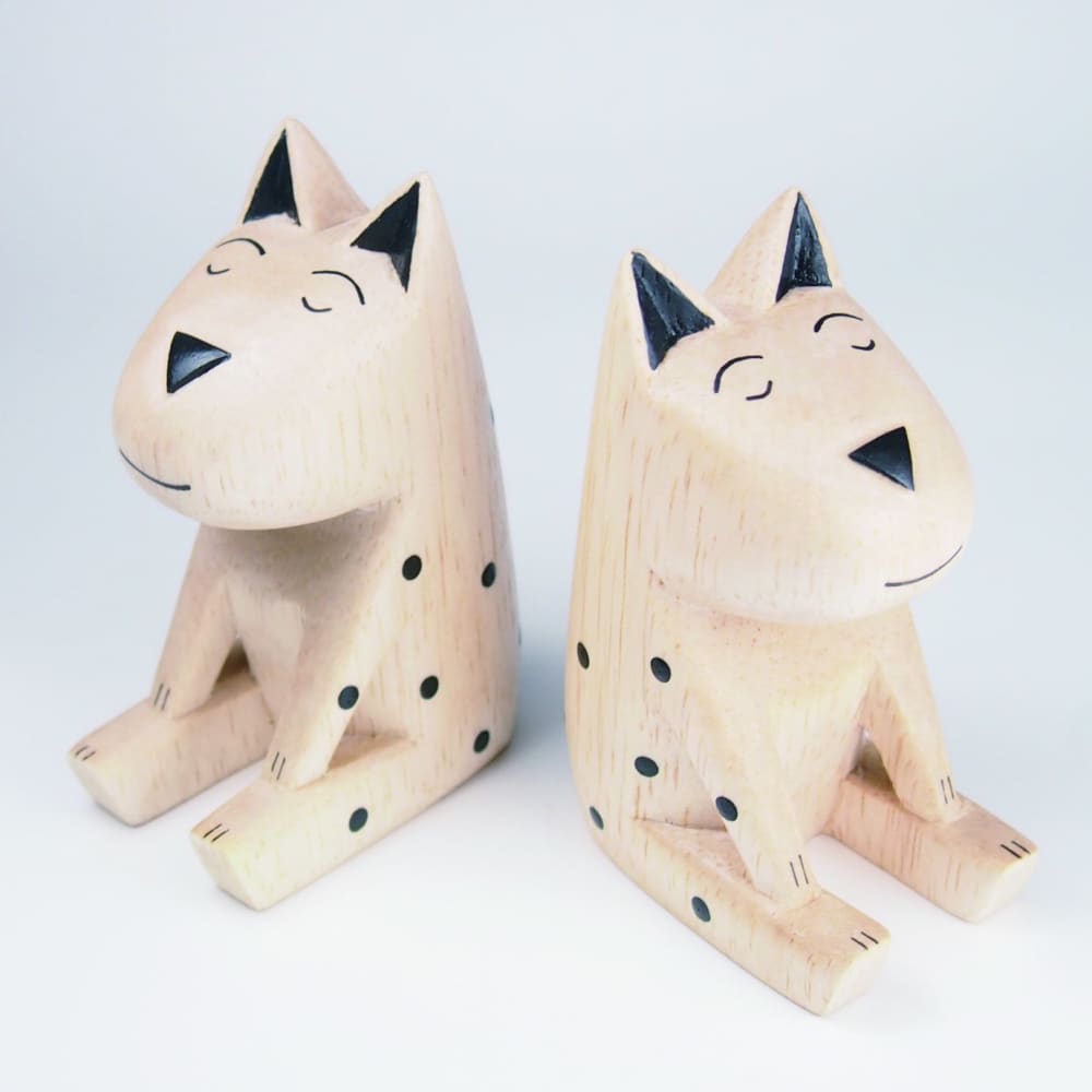 Cat & Dog/ Small Black Cat - Wooden Animal