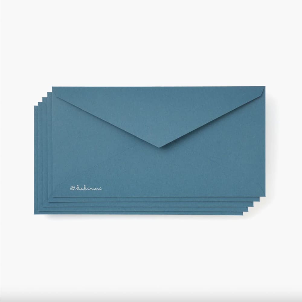 Envelope 5 pcs Greyish blue - Letter and Envelope