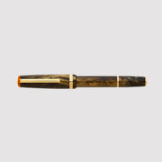 JR pocket Pen - Pumpkin Latte / Gold Trim - Custom Gena Nib
