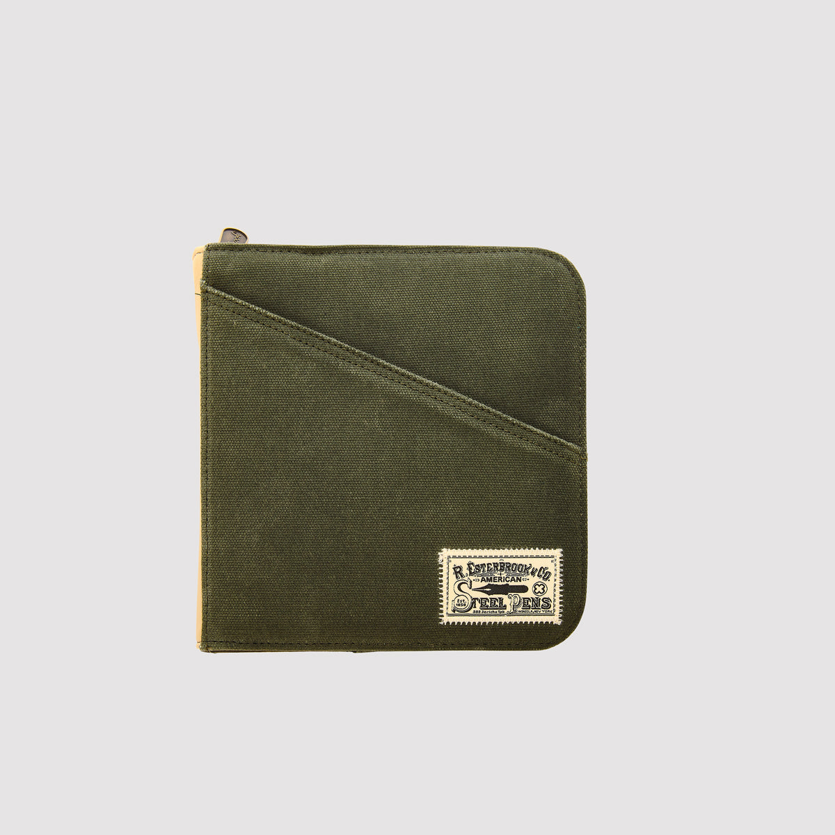 Esterbrook 20 pc zipper pen case - Army Green