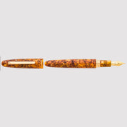 Estie Oversized Honeycomb / Gold Trim Fountain pen - Custom Gena Journaler Nib