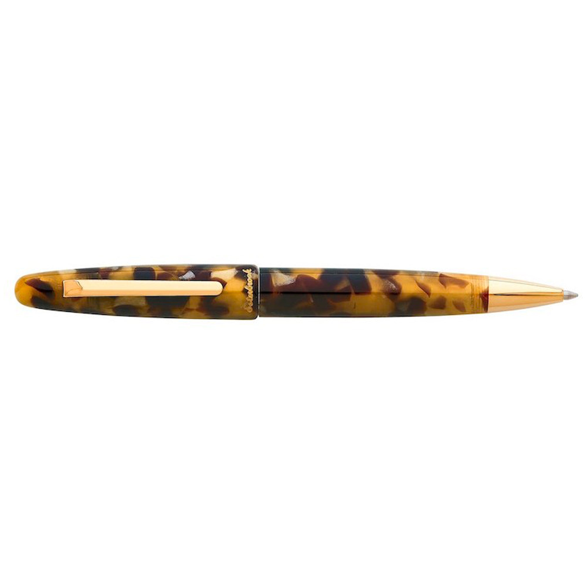 Estie Tortoise / Gold Trim Ballpoint pen