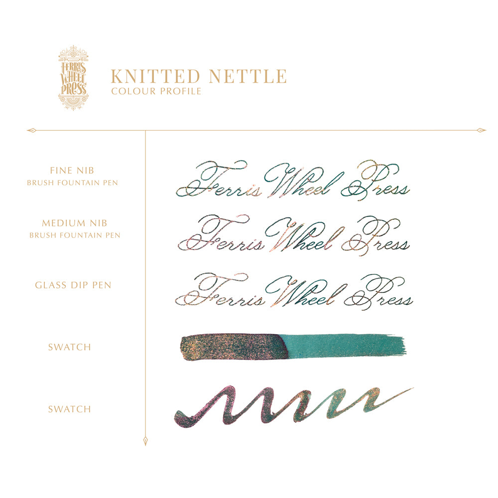 Ferritales 85 ml Füllfederhaltertinte – Knittled Nettle