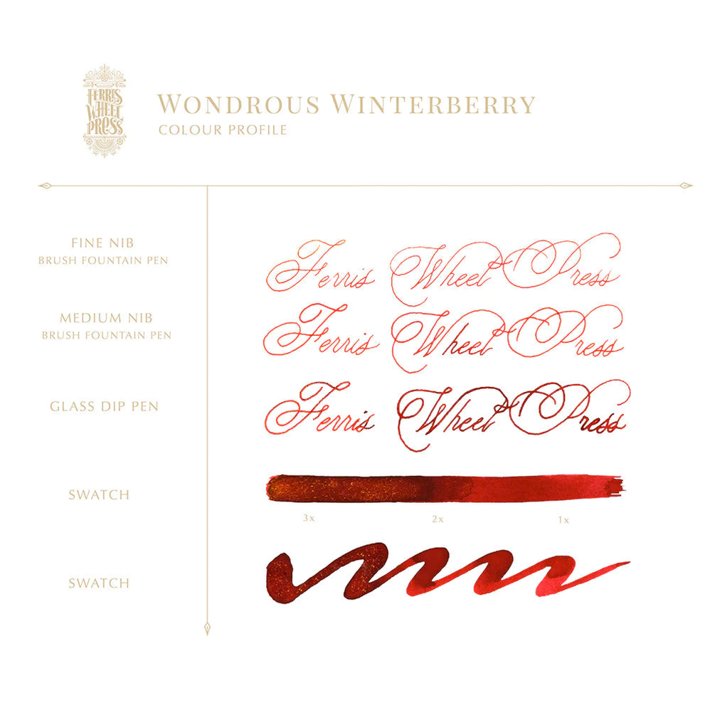 Inchiostro per penna stilografica da 38 ml - Meraviglioso Winterberry