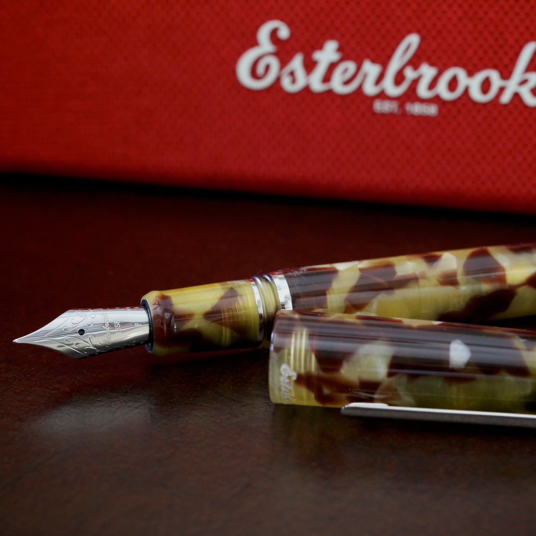 Bundle Kit Estie tortoise - Gold Trim fountain pen - Medium