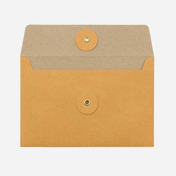 KRAFT ENVELOPE Horizontal with String Orange - Letter