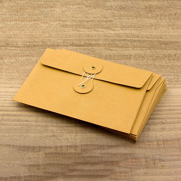 KRAFT ENVELOPE <M> Horizontal with String Orange - The Outsiders 