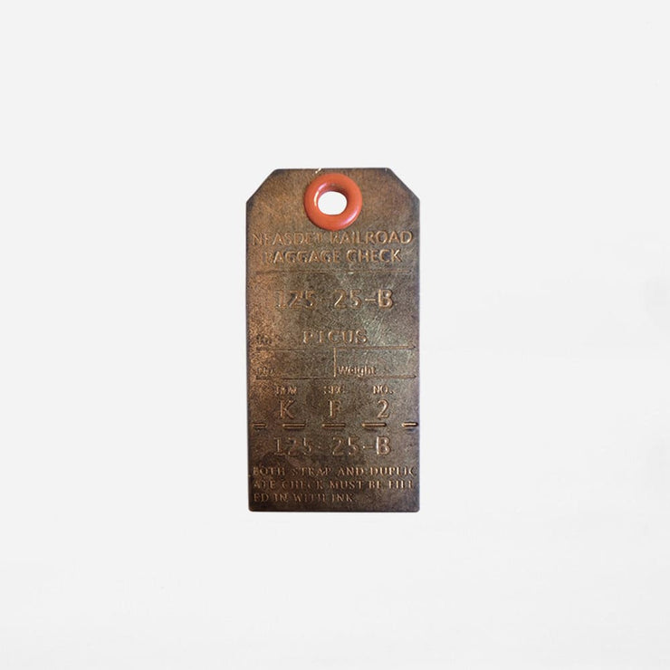 LUGGAGE TAG KEY-HOLDER RUST - Key Tag