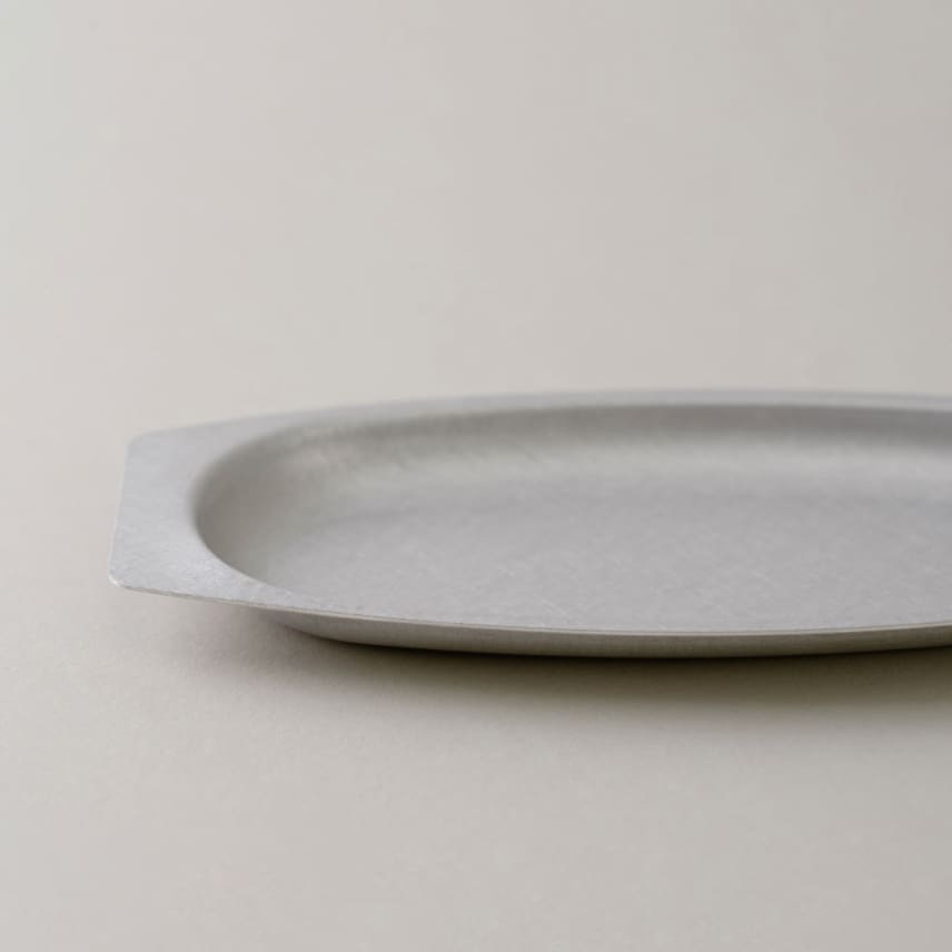 MATTE TEXTURE OVAL HIGH TRAY+ - PLATE