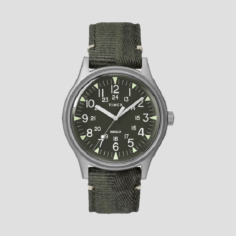 MK1 Steel 40mm Fabric Strap Khaki Watch