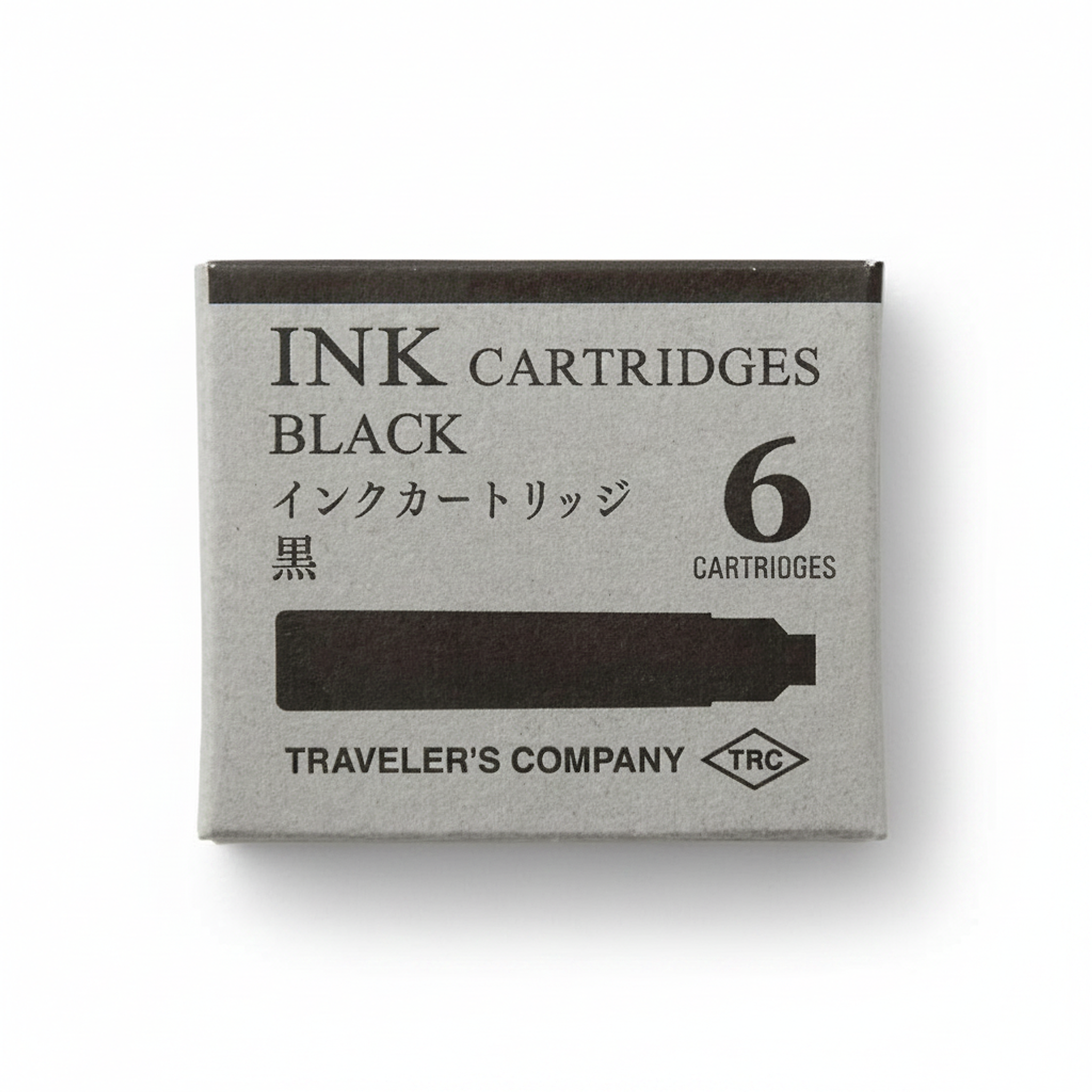 Cartouche TRC pour stylo-plume BRASS – Noir