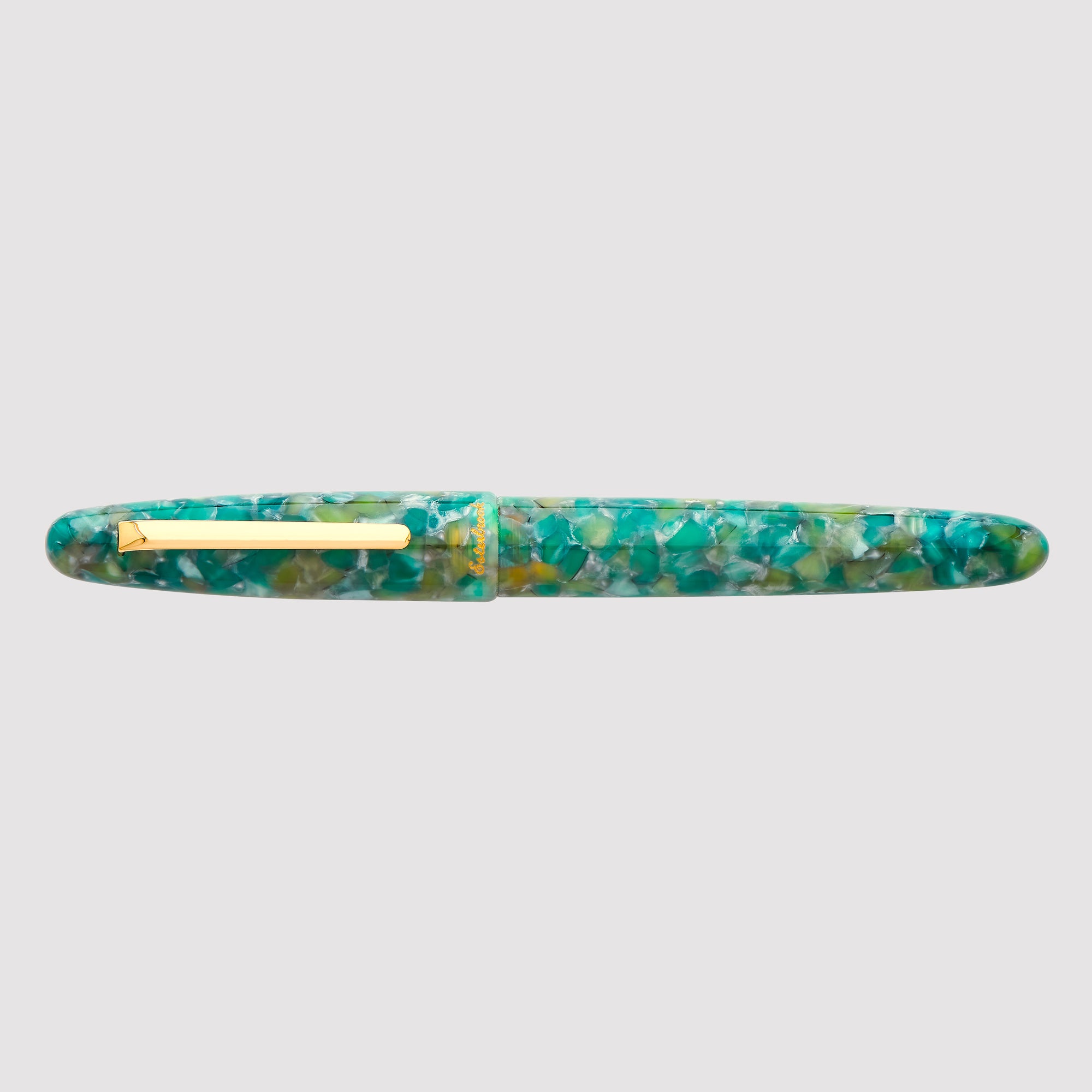 Sea Glass Collection Oversize FP Gold Trim - Custom Needle Point Nib